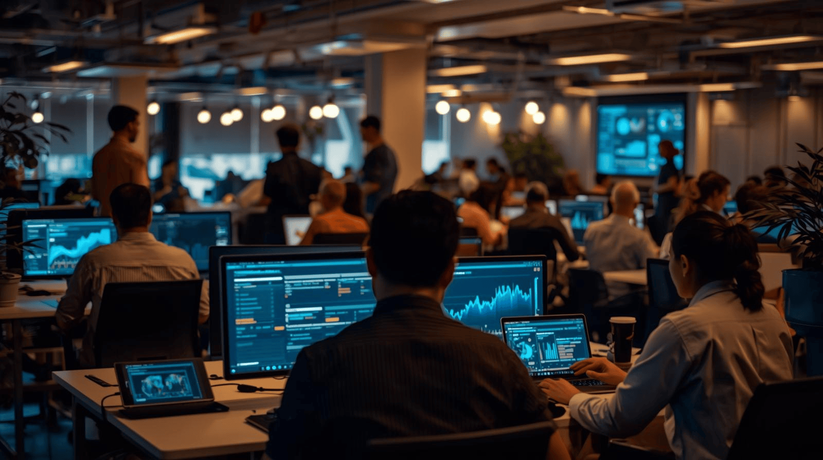 Penggunaan software berbasis AI di coworking space modern